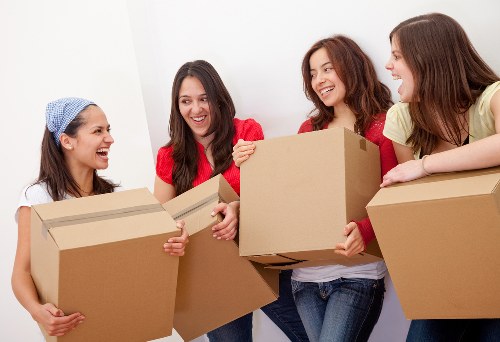 Staff reviewing emergency procedures during a property move