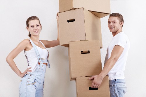 Careful packing and protection for household items